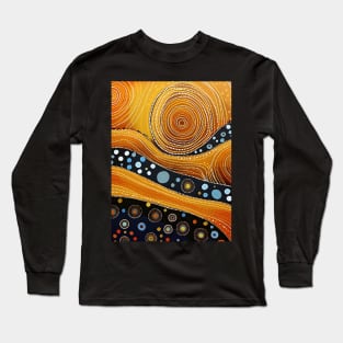 Explore the Cultural Depth: Australian Aboriginal Art and Unique Visual Traditions Long Sleeve T-Shirt